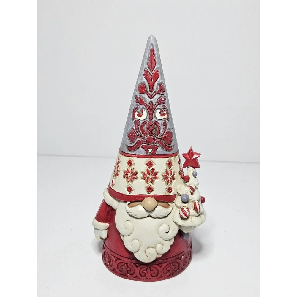 Jim Shore Heartwood Creek Tomte Tidings Nordic Noel Gnome Figurine Tree 6009499 - Picture 1 of 6